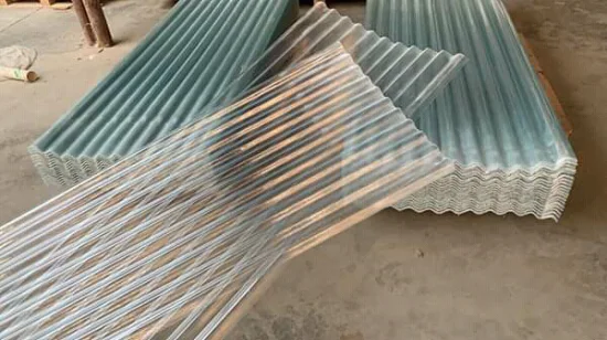 Lucernario in fibra di vetro Copertura trasparente ondulata in FRP Lucernario per serra in plastica rinforzata con fibra di vetro