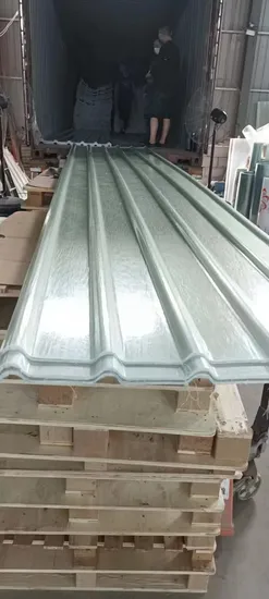 Lucernario in fibra di vetro Copertura trasparente ondulata in FRP Lucernario per serra in plastica rinforzata con fibra di vetro