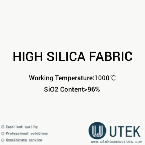 Tessuto in tessuto ad alto contenuto di silice in fibra di vetro a trama normale per l'isolamento aerospaziale