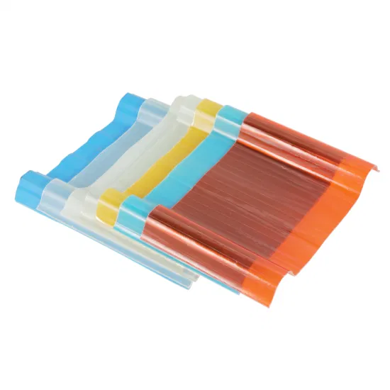 Fogli per illuminazione ondulati FRP colorati Foglio per copertura in fibra di vetro