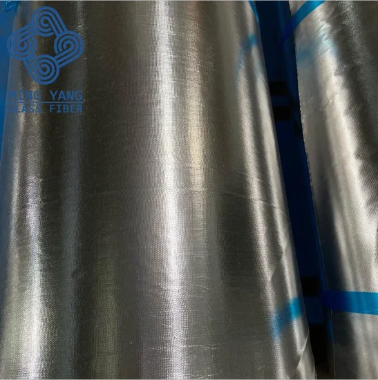 Materiale isolante in tessuto di fibra di vetro di alluminio ignifugo per materiale da costruzione di tubi